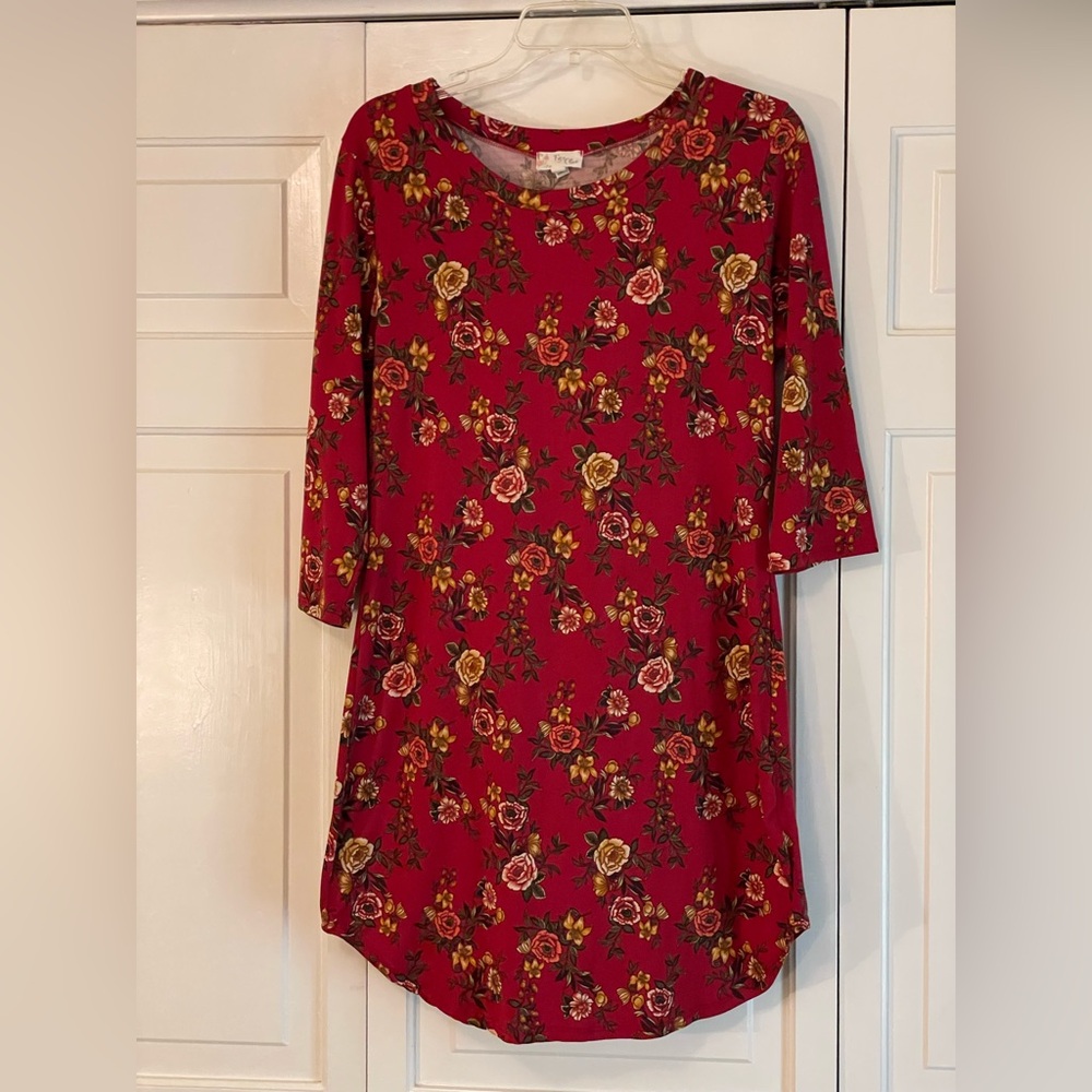 Knit Floral Dress